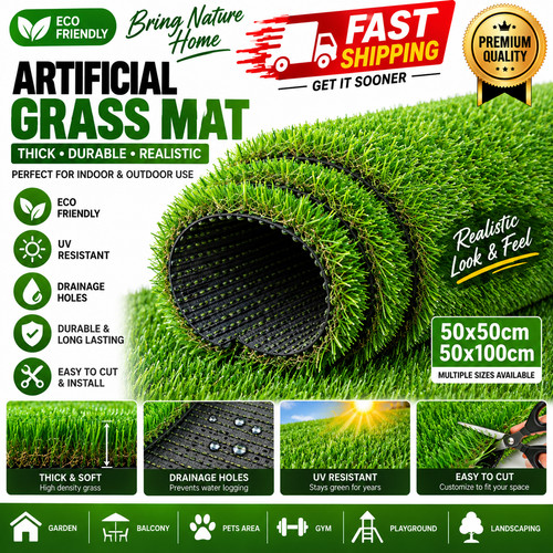 Artificial grass mat realistic - grass,
